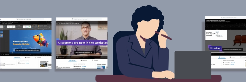 image of professional woman working at desk