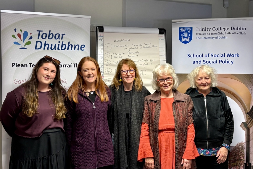 5 women standing together