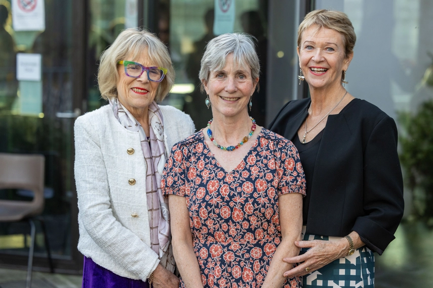 Three women at the book launch