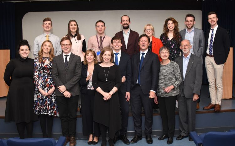 Back Row (l to r): Dr Christian Cawley, Academic Intern, UCC, Dr Eimear Duff, Academic Intern Trinity/ St James's Hospital, Dr John Birrane Academic Intern NUIG, Dr Michael Creed, Academic Intern, NUIG, Dr Adrianne Wyse, Academic Intern, UCC / CUMH, Dr Odharna Ni Dhomhnallain, Academic Intern, UL/UHL, Dr Tiarnan Byrne Academic Intern, UCD, Dr Stephen Hatton Academic Intern UL. Front Row (l to r): 