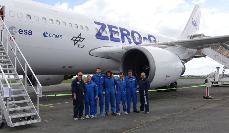 The research team prior to boarding the Vomit Comet image credit Trinity College Dublin.