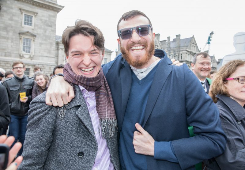 Left to right: 2019 Scholars in Medicine,Damien Doherty and Jonathan Jeger.