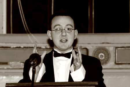 Ciaran denny, winning team member of irish times debate