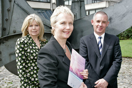 Orlaith traynor, deputy director, adoption board, prof. sheila greene, director, children's research centre, tcd and john collins, ceo, adoption board at the launch of the first study on intercountry adoption in ireland. 
