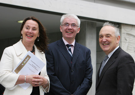 Prof roseanne kenny, chief research director tilda, donal casey, chief executive of irish life corporate business and prof brendan whelan, research director of tilda.