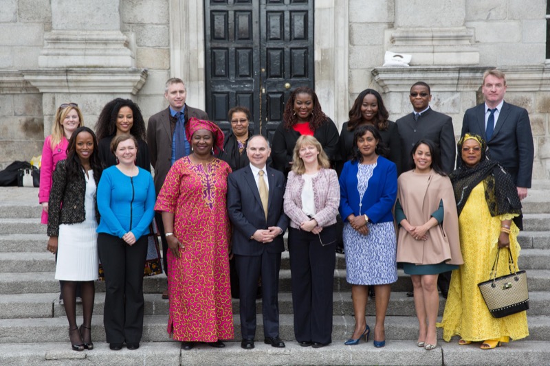 Organisers and speakers at Trinity's Africa Day Conference