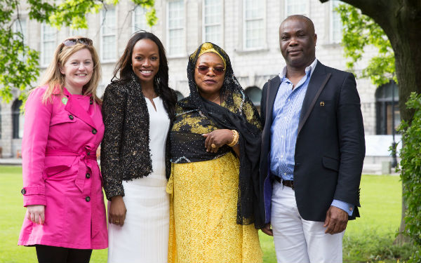 Dawn Quinn, TIDI; Lilian O. Ajayi, Global Connections For Women Foundation; Chief Ms. Temitope Ajayi and Peter Ozonyia