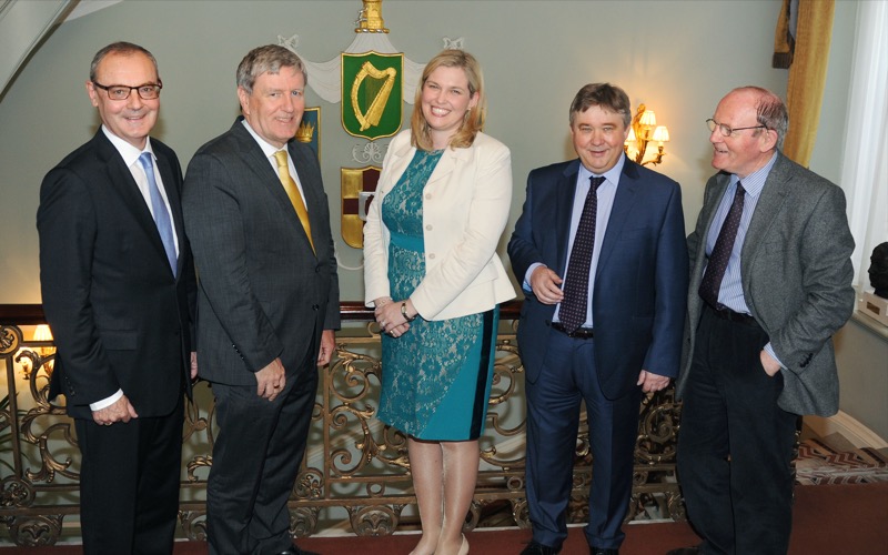 EU Ambassador to US, David O'Sullivan, Irish Ambassador, Dan Mulhall, European Movement Director, Noelle O'Connell, FT commentator, Philip Stephens &  Professor John O'Hagan