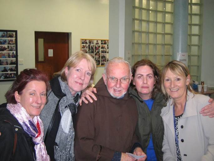 Ciara Murphy, Catering, Carol Power, Colette Conway and Peggy Murphy, Estates and Facilities with Brother Kevin Crowley, Capuchin Day Centre 