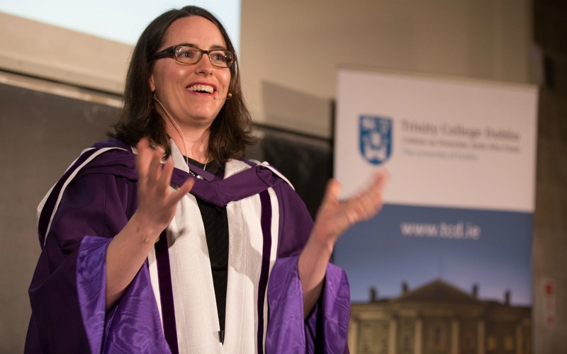 Professor Buckley was delighted to deliver her lecture in front of her friends, family and colleagues in Trinity.