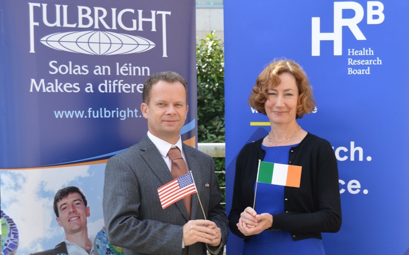 Fulbright Ireland Director, Dr Dara FitzGerald, and Director of Research Strategy and Funding Directorate at the Health Research Board, Dr Mairead O'Driscoll