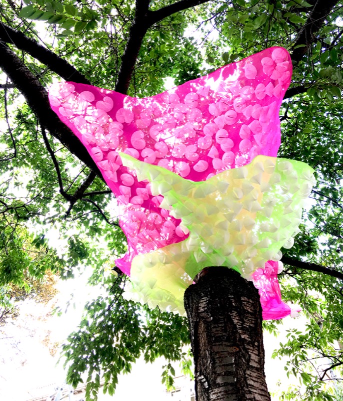 The Cherry Blossom tree and its installation.