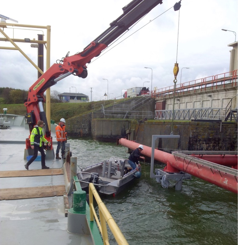The hydrofoil’s performance was tested using a custom-built instrumentation platform and mounting system.