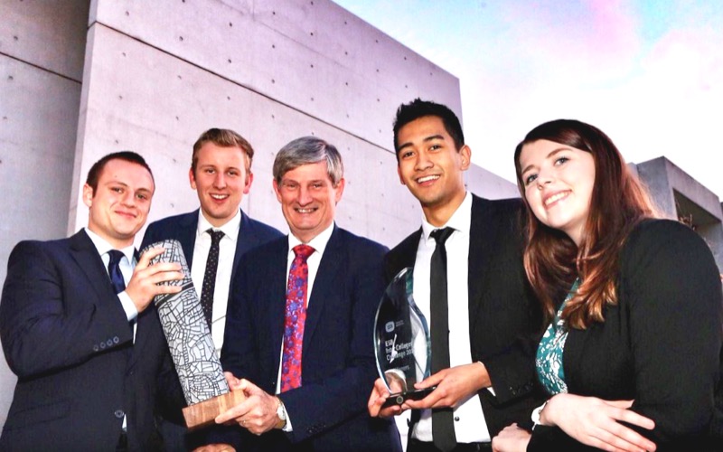 Pictured from left to right, are: Robert Trew, Jason Flynn, ESB Chief Executive, Pat O'Doherty, Forrest Winters, and Aisling Dooley. 
