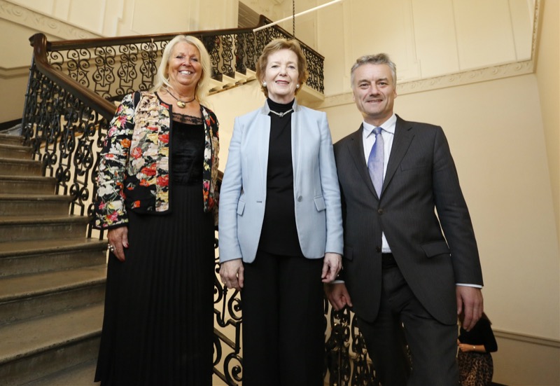 Director of TCGEL, Professor Eileen Drew, Chancellor of Trinity, Dr Mary Robinson, and Provost of Trinity, Dr Patrick Prendergast, at the recent launch of TCGEL.