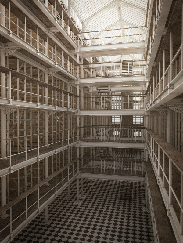 Interior of Record Treasury building including full detail on surface material and textures, taken from 3D model. 