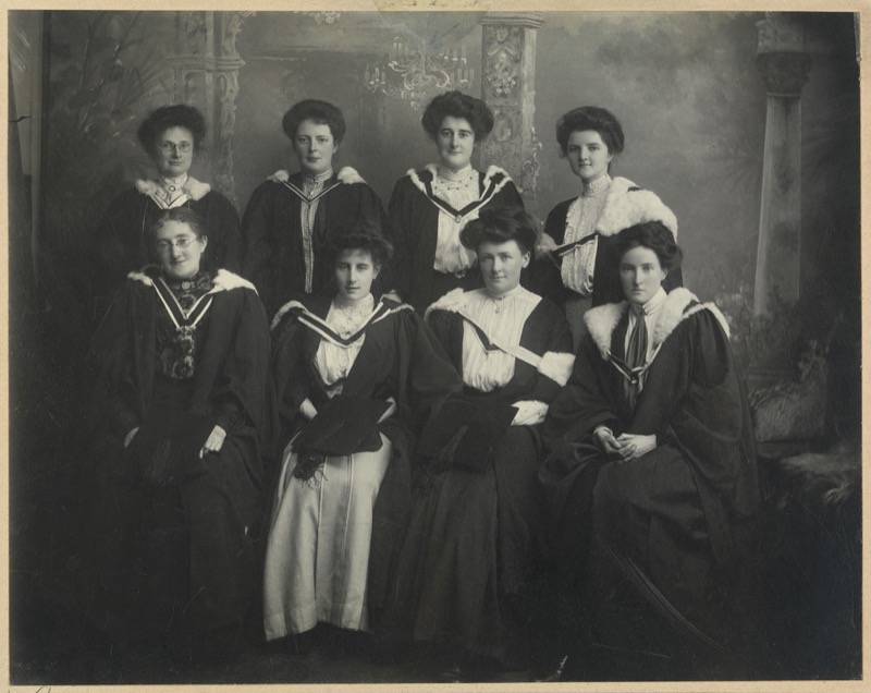 First Trinity female undergraduates to graduate.
