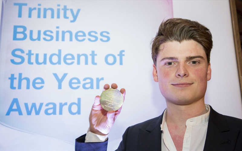 Proud winner of the award, Arthaud Mesnard.