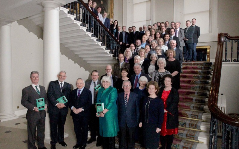 President Higgins joined by all contributors & editors
