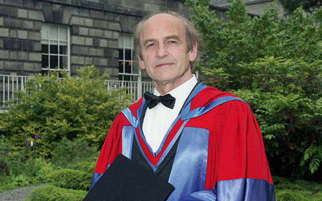 The great playwright on the occasion of his honorary degree in 1998.