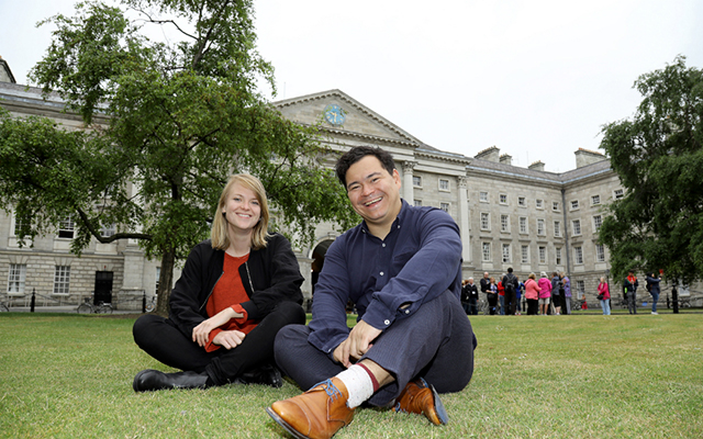 Liselotte Stolk & Leonard Moonen from Praxagoras participating in ‘Validator’, Trinity’s new health tech incubator. 