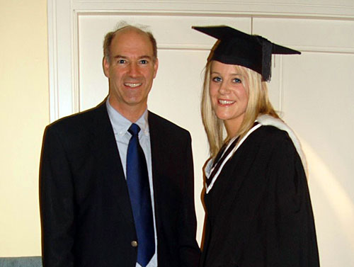 James flynn of ibm with student anna watters