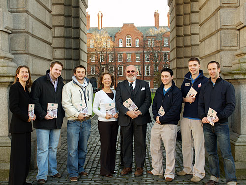 Joan fogarty, communications and information manager iuqb; hugh o'sullivan, education officer, tcd student union; aidan doyle, tcd; annabel smith, office and facilities manager iuqb; senator david norris; conor yearsly, tcd; david lenny, tcd; brian dempsey, designer of the student handbook on quality