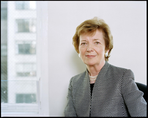 Chancellor of the university, dr mary robinson