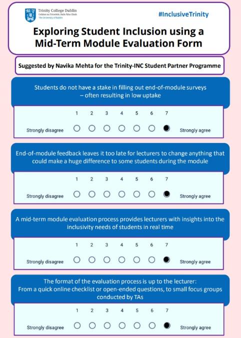 Exploring Student Inclusion using a ​Mid-Term Module Evaluation Form - Poster