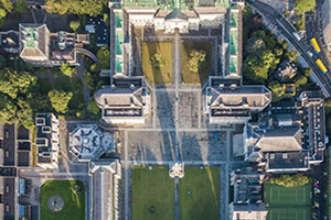 Aerial image of trinity college