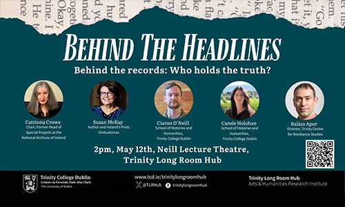 Event details for Behind the Headlines Panel event