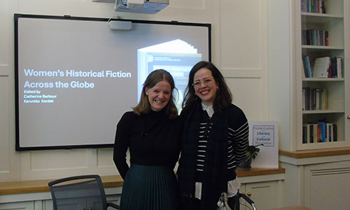 Image: Catherine (L) and Mariana (R) at the book launch.