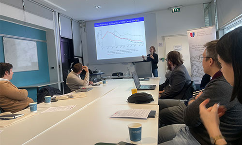 Image of lecture at Hidden Connections event.