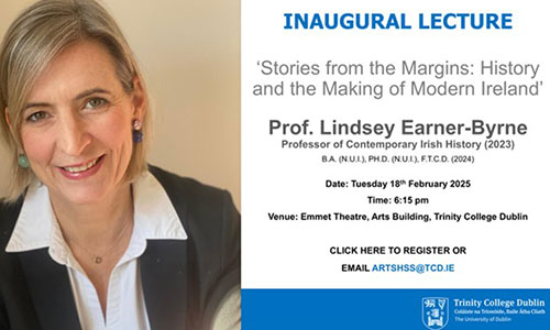 Image of event listing for Inaugural lecture for Professor Lindsey Earner-Byrne