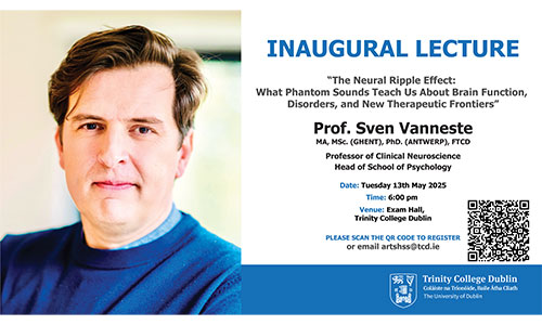 Professor Sven Vanneste Inaugural Lecture event details