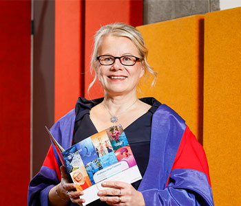 Professor Virpi Timonen at her Inaugural Lecture.