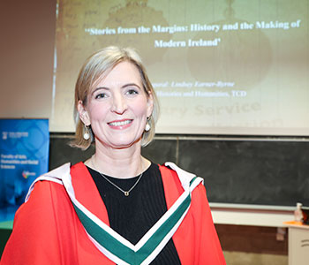 Lindsey Earner-Byrne at her Inaugural Lecture