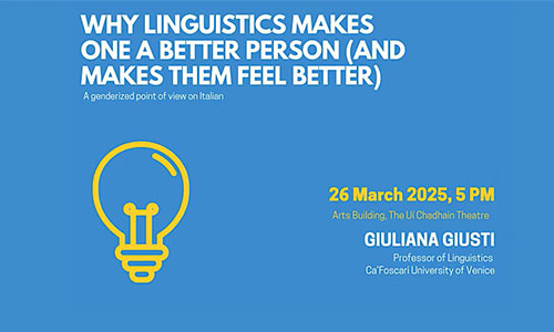 Image of event details for lecture by Giuliana Giusti