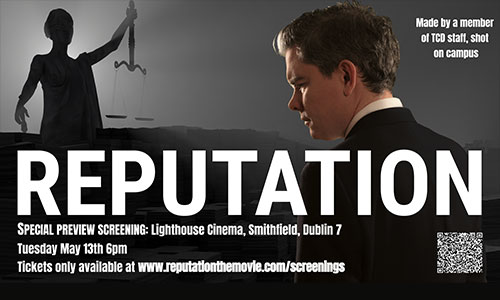 Image of screening details for feature film called Reputation