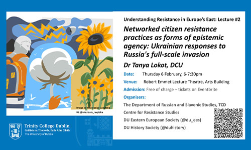 Image of event details for Tanya Lokot's lecture