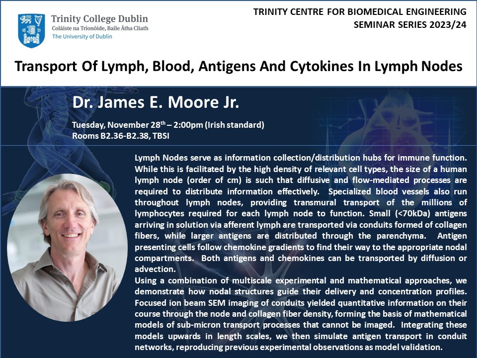 Poster for James E Moore's seminar
