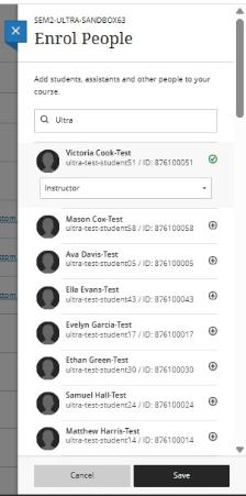 Enrol People onto Module Step 2