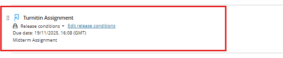 Edit Turnitin Assignment 1