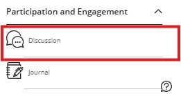 Create Discussion Right Menu