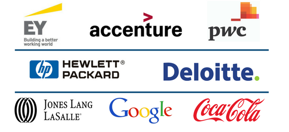 Business logos for MsC Management Programme