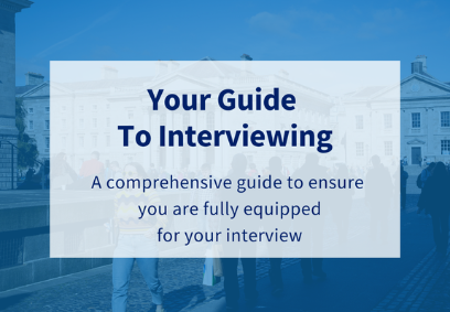 cover guide that says: Your Guide to Interviewing