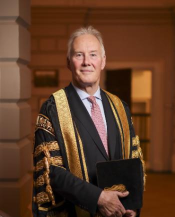 Pro Chancellor Gerard McHugh in Pro Chancellor Robes