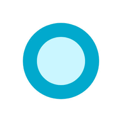 Cyan circle