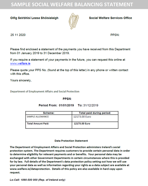 Sample Social Welfare Balancing Statement