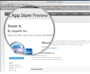MAC inbuilt - Zoom accessibility option